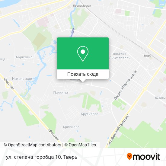 Карта ул. степана горобца 10