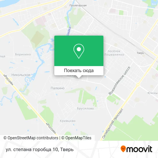 Карта ул. степана горобца 10