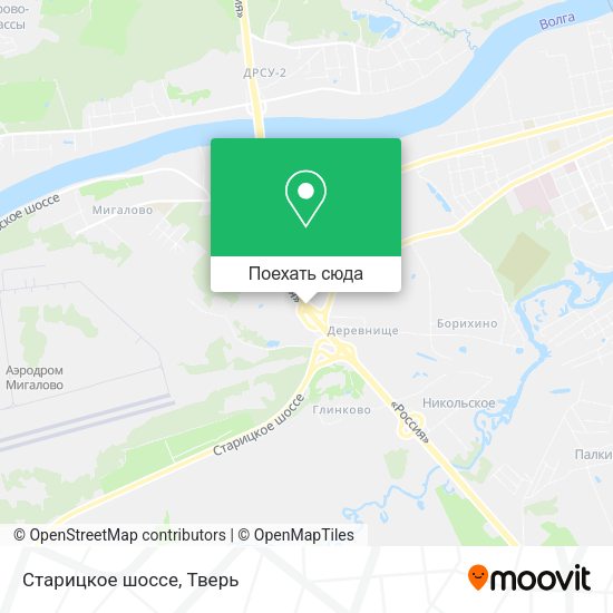 Карта Старицкое шоссе