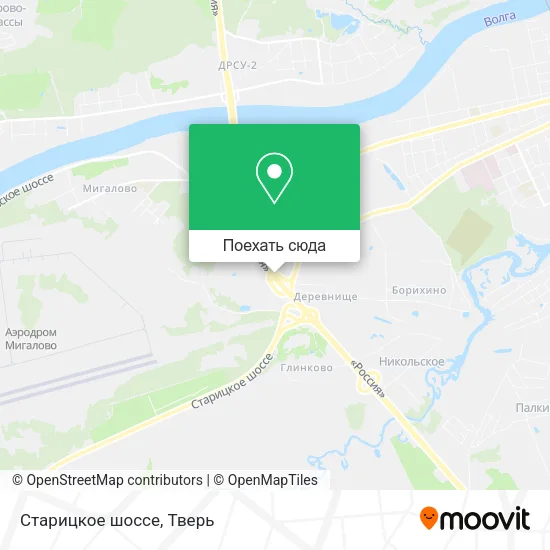 Карта Старицкое шоссе