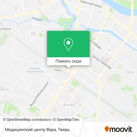 Карта Медицинский центр Вера