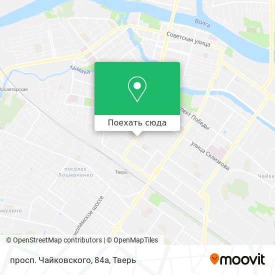 Карта просп. Чайковского, 84а