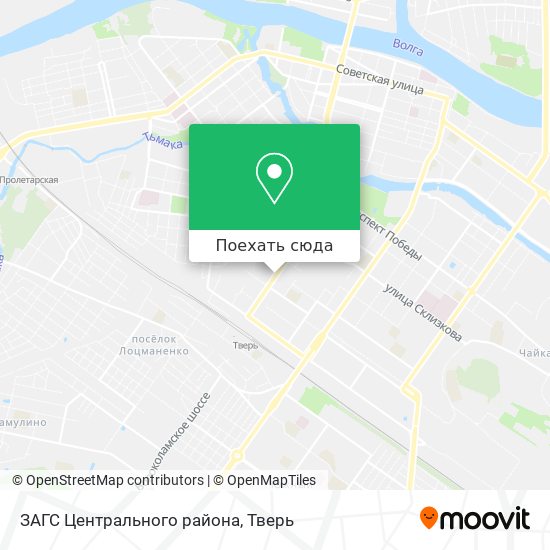 Карта ЗАГС Центрального района