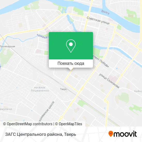 Карта ЗАГС Центрального района