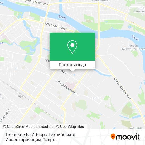 Карта Тверское БТИ Бюро Технической Инвентаризации