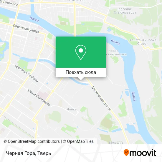 Карта Черная Гора
