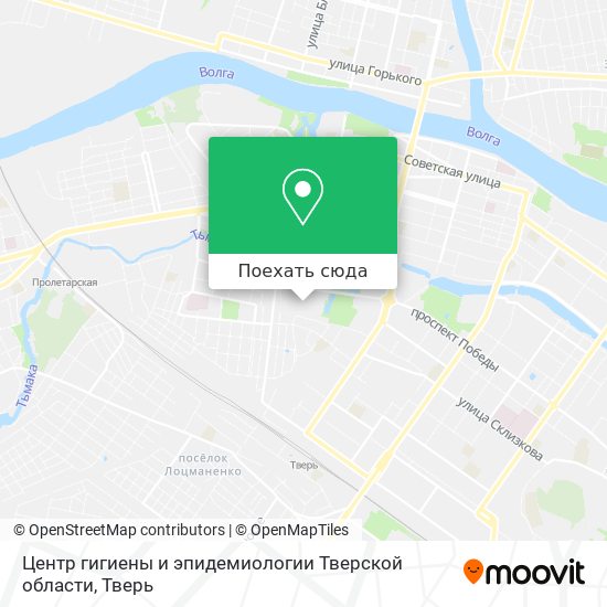 Карта Центр гигиены и эпидемиологии Тверской области