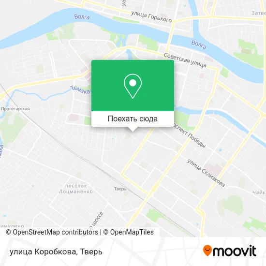 Карта улица Коробкова