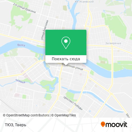 Карта ТЮЗ