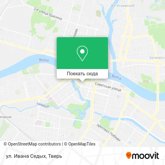 Карта ул. Ивана Седых