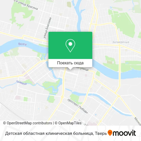 Карта Детская областная клиническая больница