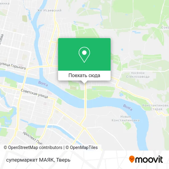 Карта супермаркет МАЯК