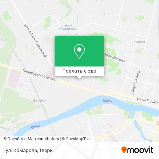 Карта ул. Комарова