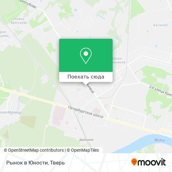 Карта Рынок в Юности