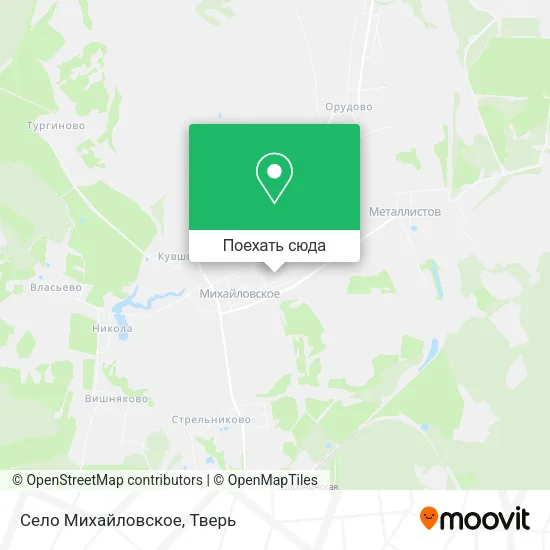 Карта Село Михайловское