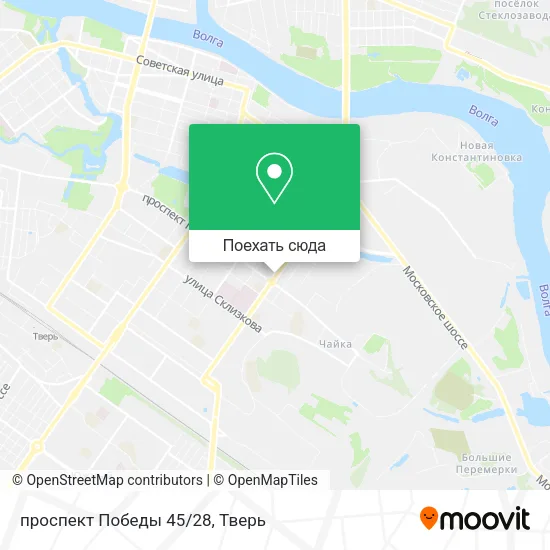 Карта проспект Победы 45/28