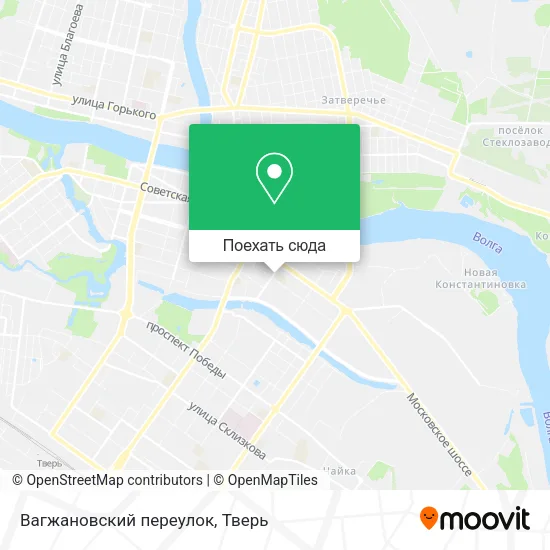 Карта Вагжановский переулок