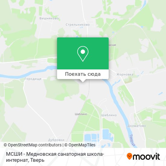 Карта МСШИ - Медновская санаторная школа-интернат