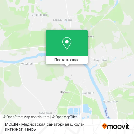 Карта МСШИ - Медновская санаторная школа-интернат