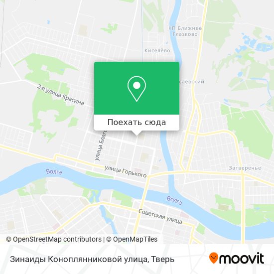 Карта Зинаиды Коноплянниковой улица