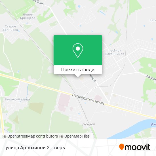 Карта улица Артюхиной 2