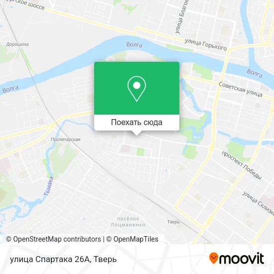 Карта улица Спартака 26А