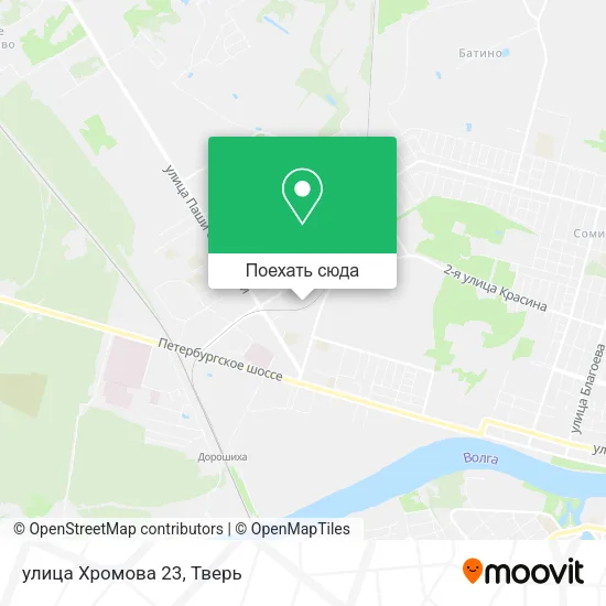 Карта улица Хромова 23