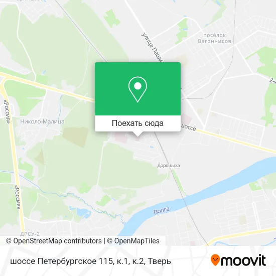 Карта шоссе Петербургское 115, к.1, к.2