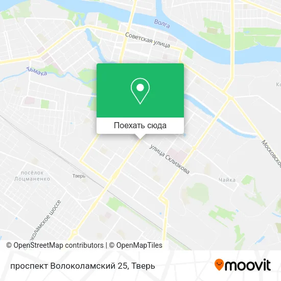 Карта проспект Волоколамский 25