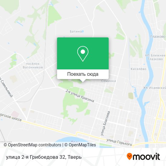 Карта улица 2-я Грибоедова 32