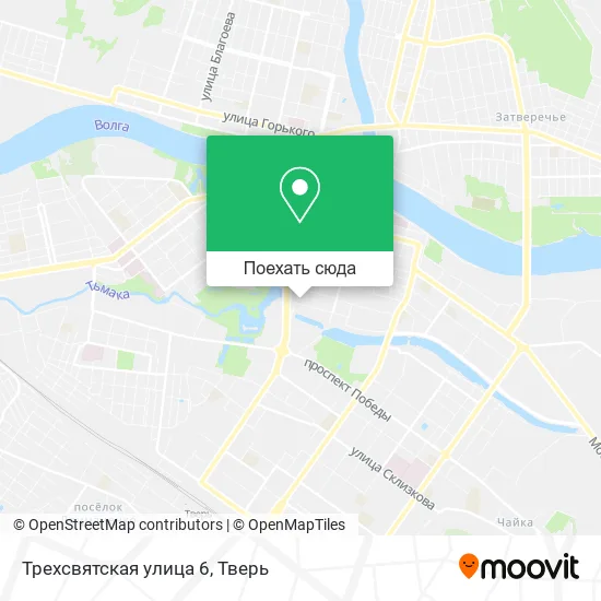 Карта Трехсвятская улица 6