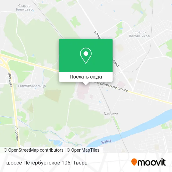 Карта шоссе Петербургское 105