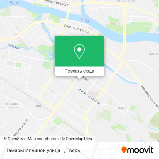 Карта Тамары Ильиной улица 1