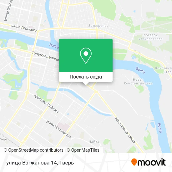 Карта улица Вагжанова 14
