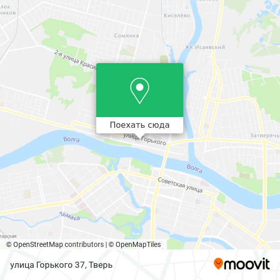 Карта улица Горького 37