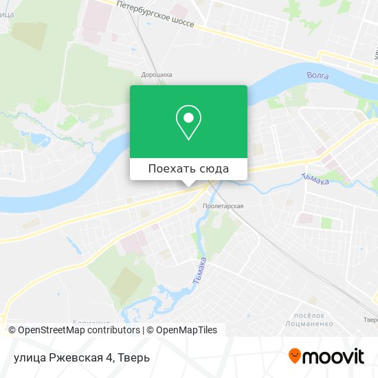 Карта улица Ржевская 4