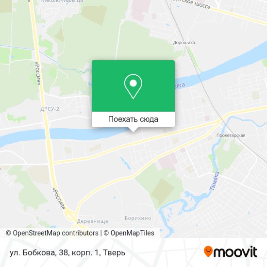 Карта ул. Бобкова, 38, корп. 1