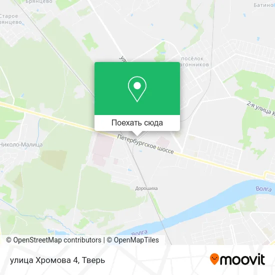 Карта улица Хромова 4