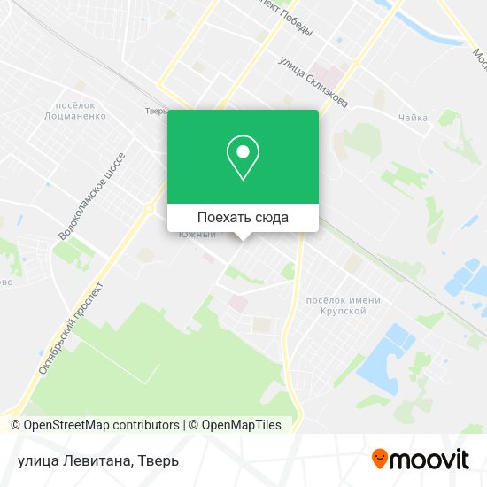 Карта улица Левитана