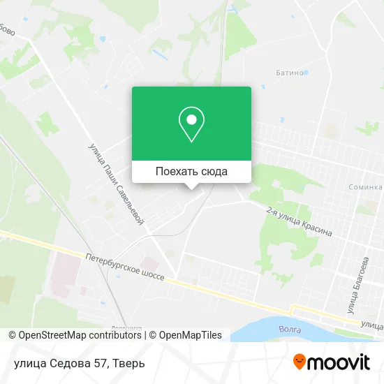 Карта улица Седова 57