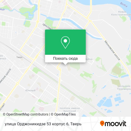 Карта улица Орджоникидзе 53 корпус 6