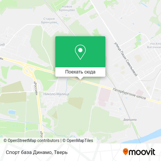 Карта Спорт база Динамо