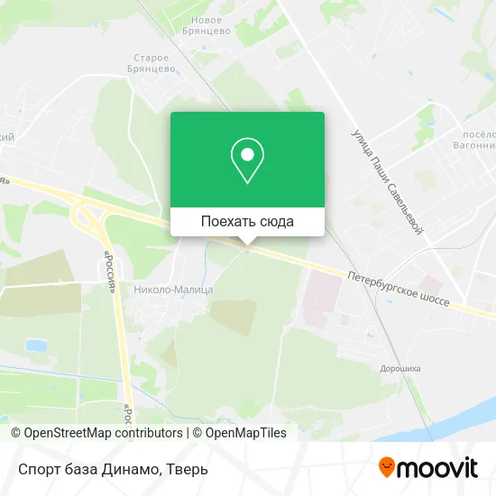 Карта Спорт база Динамо