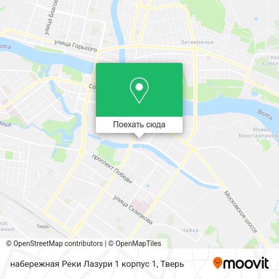 Карта набережная Реки Лазури 1 корпус 1