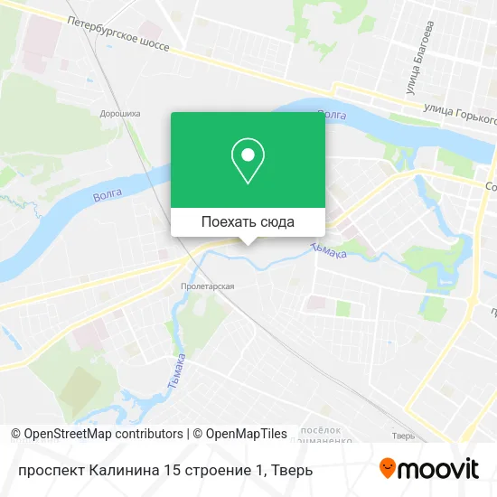 Карта проспект Калинина 15 строение 1