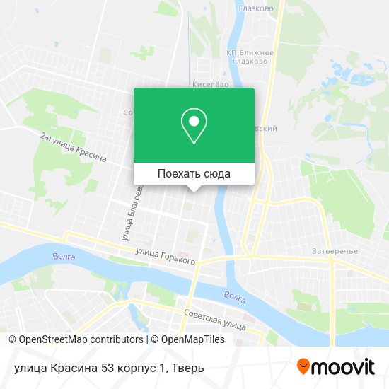 Карта улица Красина 53 корпус 1