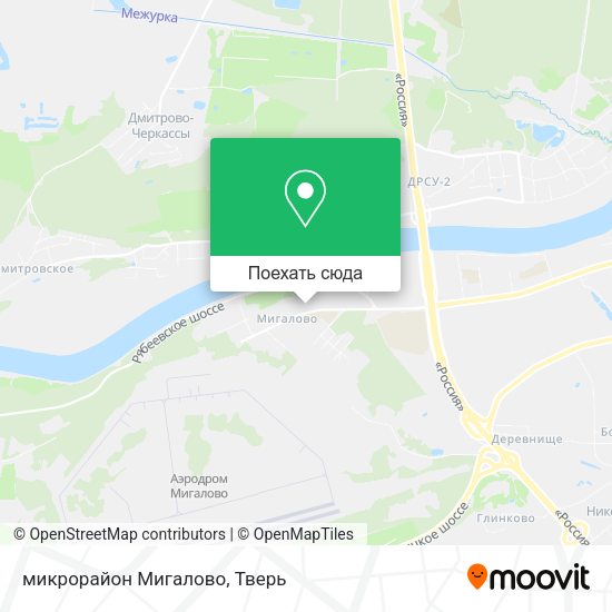 Карта микрорайон Мигалово