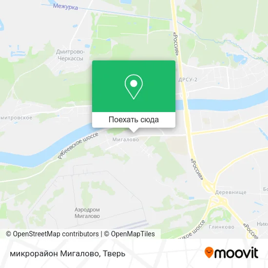 Карта микрорайон Мигалово