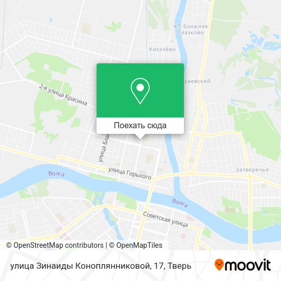 Карта улица Зинаиды Коноплянниковой, 17