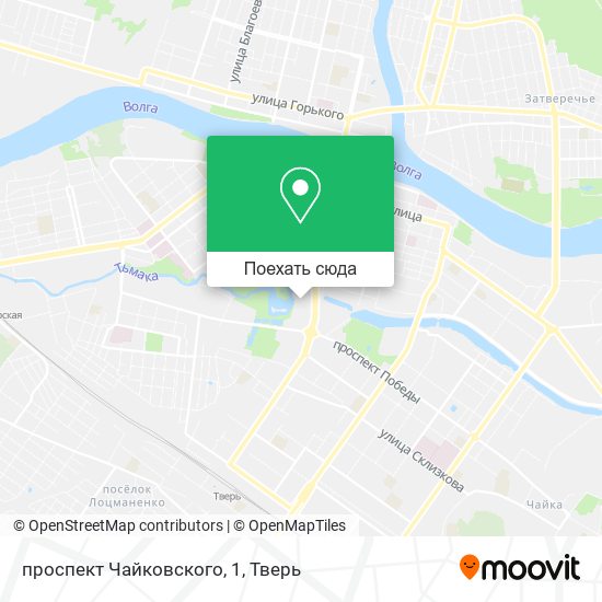 Карта проспект Чайковского, 1